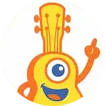mascotte du site jouer du ukulélé