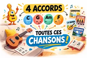 4 accords magiques ukulélé