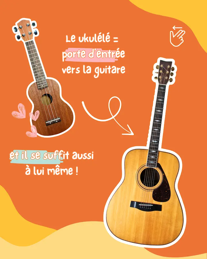 Le ukulélé comme porte d’entrée vers la guitare