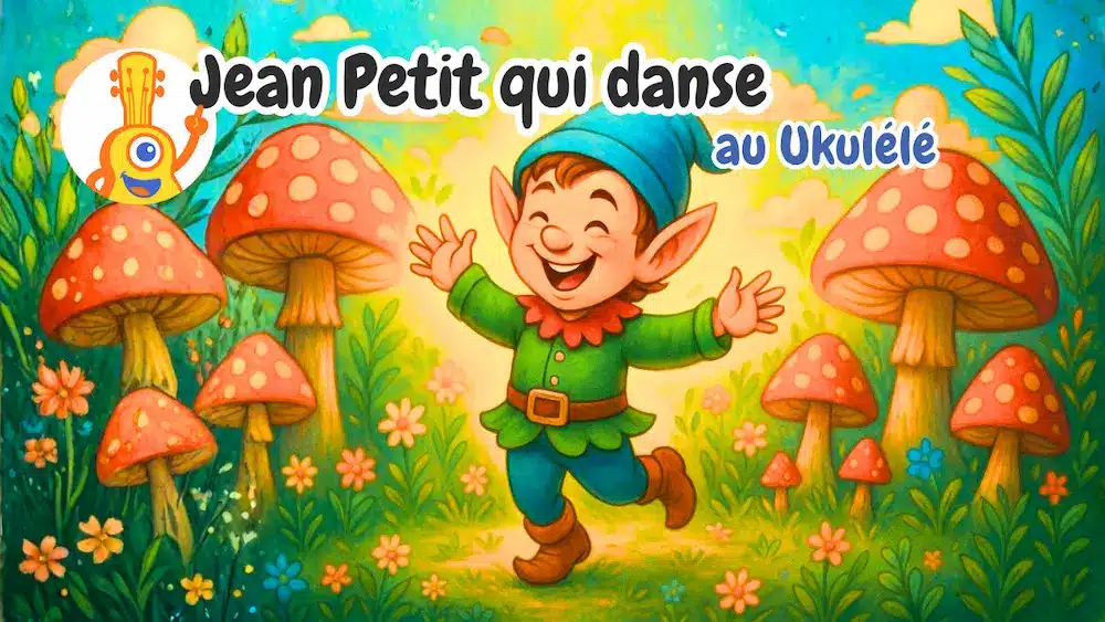 Vignette de la comptine Jean Petit qui danse au ukulélé