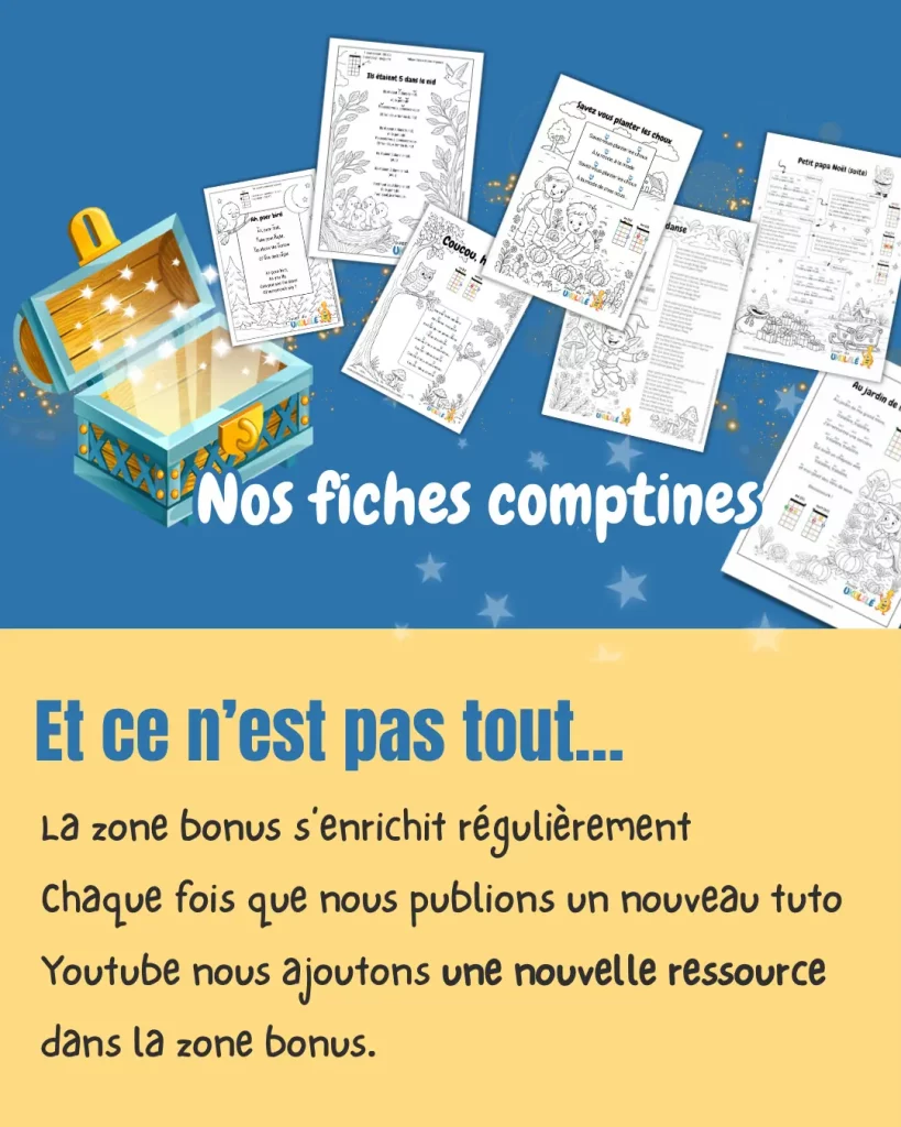 images des partitions et tablatures des comptines gratuites