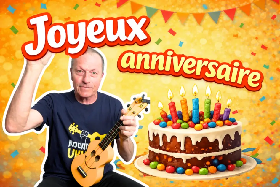 joyeux anniversaire ukulélé